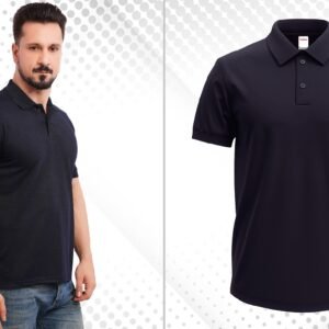 NEAVY BLUE MATTY POLO T-SHIRT