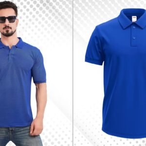 ROYAL BLUE MATTY POLO T-SHIRT